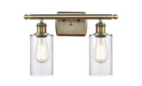 Bathroom Fixtures Two Lights by Innovations ( 405 | 516-2W-AB-G802-LED Ballston ) 