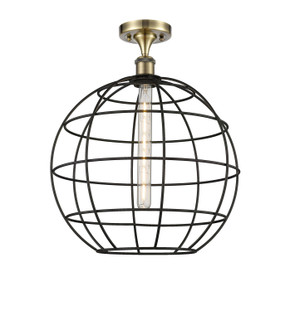 Semi-Flush Mts. Cage by Innovations ( 405 | 516-1C-AB-CE-16-BK Ballston ) 