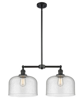 Mid. Chandeliers Glass Down by Innovations ( 405 | 209-BK-G74-L-LED Franklin Restoration ) 