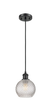 Mini Pendants Glass Down by Innovations ( 405 | 516-1P-BK-G122C-6CL Ballston ) 
