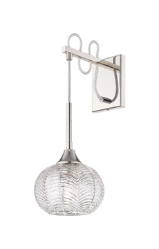 Sconces Single Glass by Innovations ( 405 | 323-1W-PN-G323-7CL Berkshire ) 