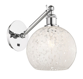 Sconces Single Glass by Innovations ( 405 | 317-1W-PC-G1216-8WM Ballston ) 
