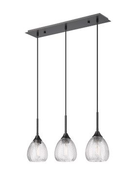 Linear/Island 3 Light Bar by Innovations ( 405 | 323-3I-BK-G323-6CL Berkshire ) 