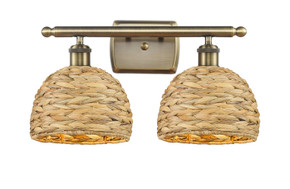 Bathroom Fixtures Two Lights by Innovations ( 405 | 516-2W-AB-RBD-8-NAT Ballston ) 