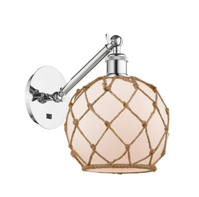 Sconces Single Glass by Innovations ( 405 | 317-1W-PC-G121-8RB-LED Ballston ) 