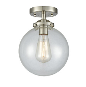 Semi-Flush Mts. Glass Down by Innovations ( 405 | 284-1C-SN-G202-8-LED Nouveau ) 
