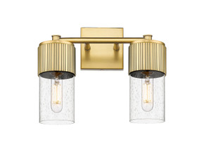 Bathroom Fixtures Two Lights by Innovations ( 405 | 428-2W-BB-G428-7SDY Downtown Urban ) 