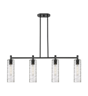 Linear/Island 4 Light + by Innovations ( 405 | 434-4I-BK-G434-12DE Downtown Urban ) 