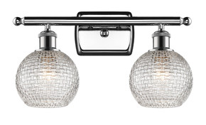 Bathroom Fixtures Two Lights by Innovations ( 405 | 516-2W-PC-G122C-6CL Ballston ) 