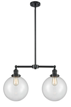 Mid. Chandeliers Glass Down by Innovations ( 405 | 209-OB-G202-10 Franklin Restoration ) 