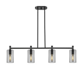 Linear/Island 4 Light + by Innovations ( 405 | 434-4I-BK-G434-7SM Downtown Urban ) 