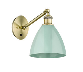 Sconces Single Glass by Innovations ( 405 | 317-1W-AB-MBD-75-SF Ballston ) 