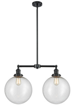 Mid. Chandeliers Glass Down by Innovations ( 405 | 209-OB-G204-12 Franklin Restoration ) 