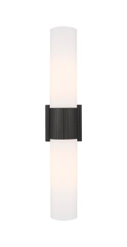 Bathroom Fixtures Cylindrical / Linear by Innovations ( 405 | 428-2WL-BK-G428-12WH Downtown Urban ) 