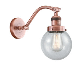 Sconces Single Glass by Innovations ( 405 | 515-1W-AC-G204-6-LED Franklin Restoration ) 