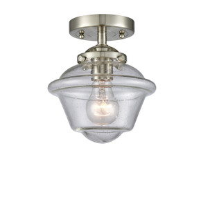 Semi-Flush Mts. Glass Down by Innovations ( 405 | 284-1C-SN-G534-LED Nouveau ) 