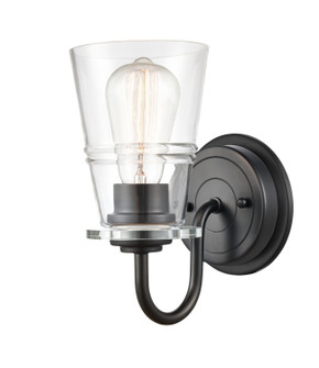 Sconces Single Glass by Innovations ( 405 | 421-1W-BK-CL-LED Auralume ) 