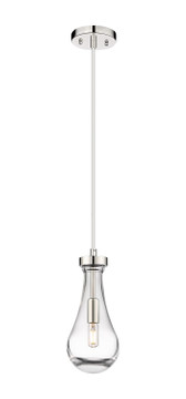 Mini Pendants Glass Down by Innovations ( 405 | 451-1P-PN-G451-5CL Downtown Urban ) 