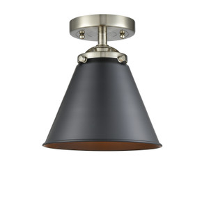 Semi-Flush Mts. Glass Down by Innovations ( 405 | 284-1C-SN-M13-BK Nouveau ) 