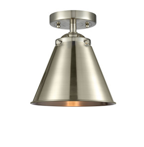 Semi-Flush Mts. Glass Down by Innovations ( 405 | 284-1C-SN-M13-SN Nouveau ) 