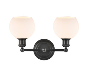 Bathroom Fixtures Two Lights by Innovations ( 405 | 341-2W-BK-G121-6-LED Concord ) 