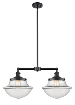 Mid. Chandeliers Glass Down by Innovations ( 405 | 209-OB-G542 Franklin Restoration ) 