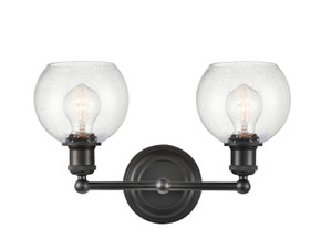 Bathroom Fixtures Two Lights by Innovations ( 405 | 341-2W-BK-G124-6-LED Concord ) 