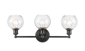 Bathroom Fixtures Three Lights by Innovations ( 405 | 341-3W-BK-G124-6-LED Concord ) 