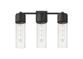 Bathroom Fixtures Three Lights by Innovations ( 405 | 428-3W-BK-G428-12SDY Downtown Urban ) 