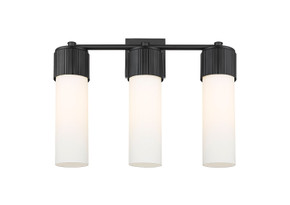 Bathroom Fixtures Three Lights by Innovations ( 405 | 428-3W-BK-G428-12WH Downtown Urban ) 