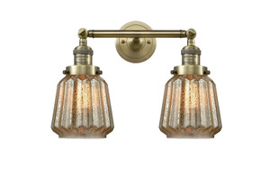 Bathroom Fixtures Two Lights by Innovations ( 405 | 208-AB-G146 Franklin Restoration ) 