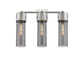 Bathroom Fixtures Three Lights by Innovations ( 405 | 428-3W-PN-G428-12SM Downtown Urban ) 
