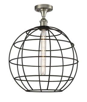 Semi-Flush Mts. Cage by Innovations ( 405 | 516-1C-SN-CE-16-BK Ballston ) 