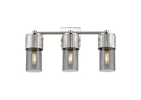 Bathroom Fixtures Three Lights by Innovations ( 405 | 428-3W-PN-G428-7SM Downtown Urban ) 