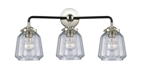 Bathroom Fixtures Three Lights by Innovations ( 405 | 284-3W-BPN-G142-LED Nouveau ) 