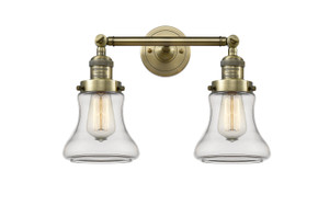 Bathroom Fixtures Two Lights by Innovations ( 405 | 208-AB-G192 Franklin Restoration ) 