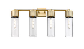 Bathroom Fixtures Four Lights by Innovations ( 405 | 428-4W-BB-G428-12CL Downtown Urban ) 