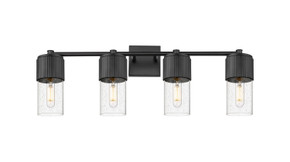 Bathroom Fixtures Four Lights by Innovations ( 405 | 428-4W-BK-G428-7SDY Downtown Urban ) 
