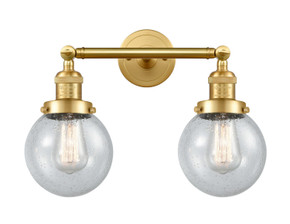 Bathroom Fixtures Two Lights by Innovations ( 405 | 208-SG-G204-6-LED Franklin Restoration ) 