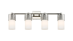 Bathroom Fixtures Four Lights by Innovations ( 405 | 428-4W-PN-G428-7WH Downtown Urban ) 
