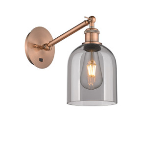 Sconces Single Glass by Innovations ( 405 | 317-1W-AC-G558-6SM Ballston ) 