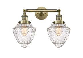 Bathroom Fixtures Two Lights by Innovations ( 405 | 208-AB-G664-7-LED Franklin Restoration ) 