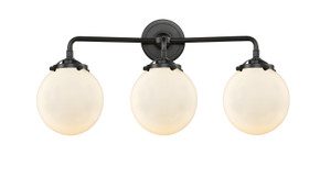 Bathroom Fixtures Three Lights by Innovations ( 405 | 284-3W-OB-G201-6-LED Nouveau ) 