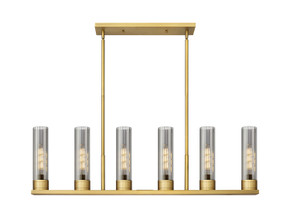 Linear/Island 4 Light + by Innovations ( 405 | 429-6I-BB-G429-8SM Downtown Urban ) 