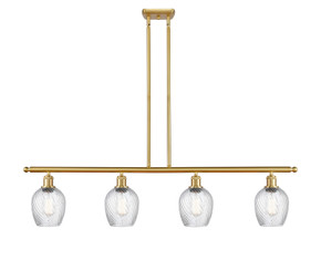 Linear/Island 4 Light + by Innovations ( 405 | 516-4I-SG-G292-LED Ballston ) 