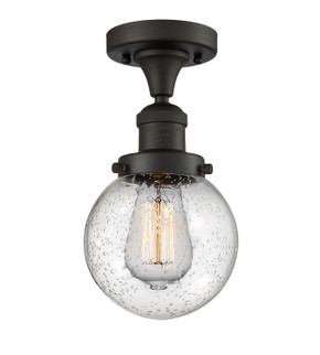 Semi-Flush Mts. Glass Down by Innovations ( 405 | 517-1CH-OB-G204-6-LED Franklin Restoration ) 