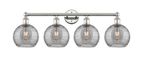 Bathroom Fixtures Four Lights by Innovations ( 405 | 616-4W-PN-G1213-8SM Edison ) 