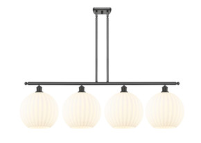 Linear/Island 4 Light + by Innovations ( 405 | 516-4I-OB-G1217-12WV Ballston ) 
