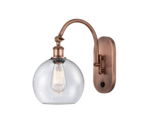 Sconces Single Glass by Innovations ( 405 | 518-1W-AC-G124-8-LED Ballston ) 