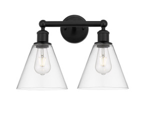 Bathroom Fixtures Two Lights by Innovations ( 405 | 616-2W-BK-GBC-82 Edison ) 